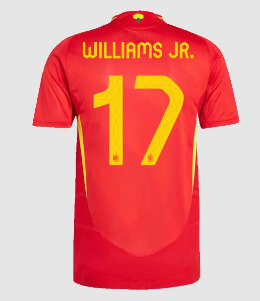 (image for) WILLIAMS JR. #17 Spain Home Jersey Player Version Euro 2024